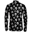 Human Skulls And Bone On Black Background Unisex Cycling Jacket