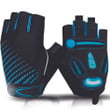 Cycling Gloves Half Finger Summer Shockproof Sports Gel Pad Breathable With Blue Color For Men And Women