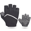 Cycling Gloves Half Finger Shockproof Resistant Breathable With Black Gray For Men And Women