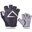 Cycling Gloves Half Finger Sports Breathable Shockproof With Black Grey For Men And Women