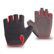 Cycling Gloves Half Finger Absorbing Sweat Design Outdoor Sports With Black Red Color For Men And Women