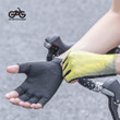 Cycling Gloves Half Finger Cool Summer Breathable Anti-slip Design With Black Color For Men And Women