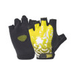 Cycling Gloves Half Finger Anti Slip For Men And Women Bicycle Sports Yellow Design