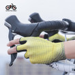 Cycling Gloves Half Finger Breathable With Green Orange Color For Men And Women