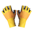 Cycling Gloves Half Finger Summer Sun Protection Red Stripes Yellow Color For Men And Women