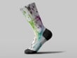 Cycling Sock - Human Skull With Lily Flower On Head