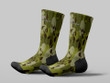 Cycling Sock - Army Camouflage Military Horror Skulls Bone Pattern