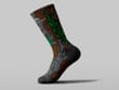 Cycling Sock - Ideal Camouflage Filled Cannabis Leafs Textured