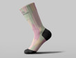 Cycling Sock - Multicolored Pastel Soft Tone Camo Pattern Military