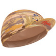 Cycling Cap For Men And Women Virginia Cyclist With Brown And Yellow Background