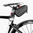 Cycling Saddle Bag Waterproof Bike Rear Tool Night Road Bike Backseat In Black Color