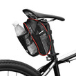 Cycling Saddle Bag With Water Bottle Pack Waterproof Road Bike Rear Tool In Black Color