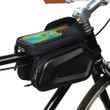 Cycling Frame Bag Waterproof Bike Front Top For Men And Women On Black Background