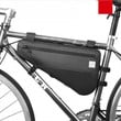 Cycling Frame Bag Waterproof Easy To Take In Or Out Tube Shape For Men And Women In Black Color