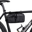 Cycling Frame Bag Waterproof With Rectangle Shape Bike Accessories For Men And Women In Black Color