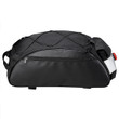 Cycling Trunk Bag Waterproof Tube Shape Premium With Outpost And Elastic Band In Black Color