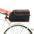 Cycling Trunk Bag Waterproof Tube Shape Premium For Men And Women On Green Brown And BlackBackground