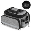 Cycling Trunk Bag Waterproof With Water Pocket Premium Bicycle Accessories In Gray And Black Color