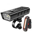 Bicycle Light Waterproof Powerful Daylight Visible Bicycle On Black Background