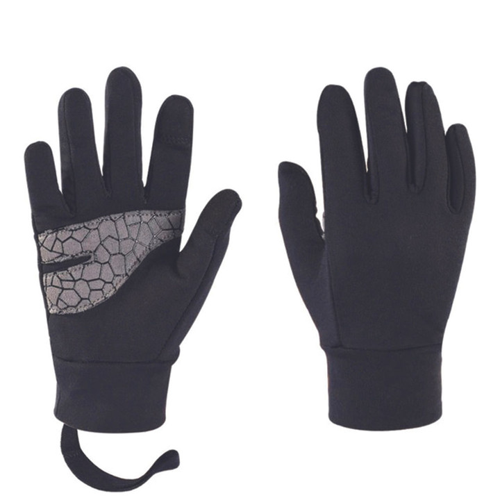 Cycling Gloves Full Finger Thermal Warm Windproof Men Women Bicycle Sports With Black Color