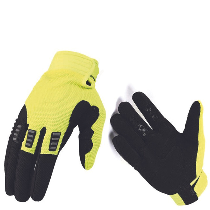 Cycling Gloves Full Finger Thermal Winter Anti Slip Design For Men And Women With Green Color