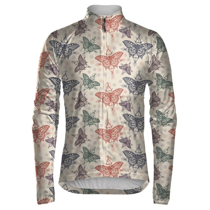 Pretty Theme Mystical Symbol Of Freedom And Butterfly Unisex Cycling Jacket