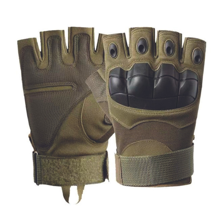 Cycling Gloves Half Finger Tactical Army Military Paintball Army-Green Color Unisex