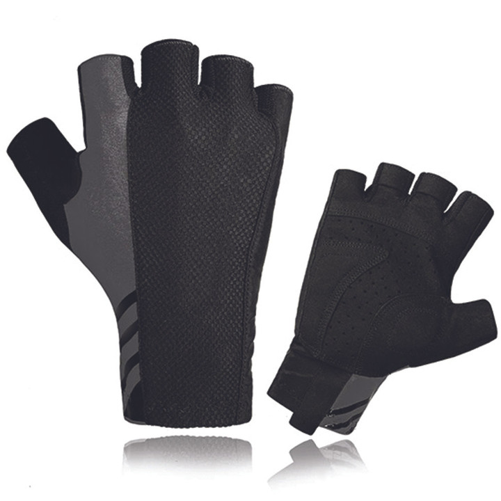 Cycling Gloves Half Fingers Road Sports With Black Color For Men And Women