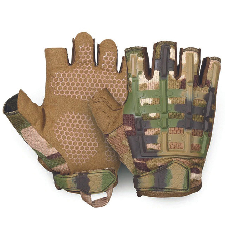 Cycling Gloves Half Finger Military Tactical Camo Army Color Design For Men And Women Sports Summer