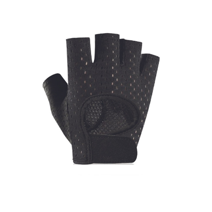 Cycling Gloves Half Finger Professional Sports Light And Breathable Design Unisex With Black Color