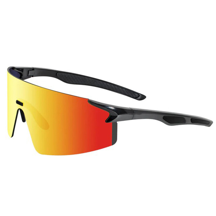 Cycling Glasses Anti UV400 Bicycle Mountain Bike Fishing Running Red Lens For Men And Women