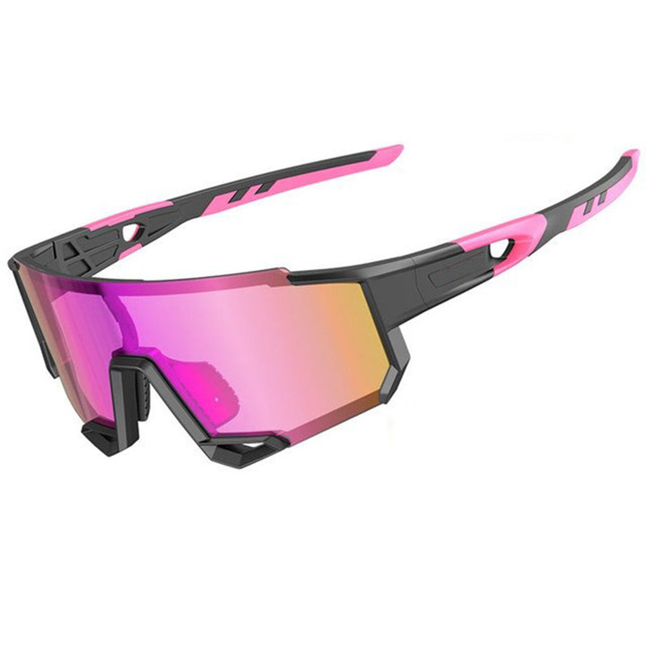 Cycling Glasses Protection Item For Men And Women Bicycle Eyewear Pink Lens