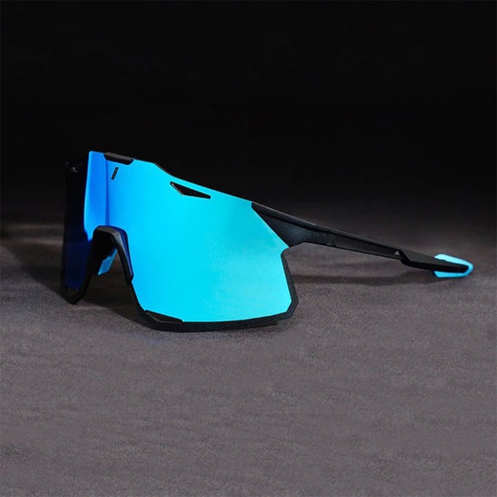 Cycling Glasses For Men And Women Outdoor Sports Anti UV400 Colorful Frame Blue Lens Riding Bike Fashion