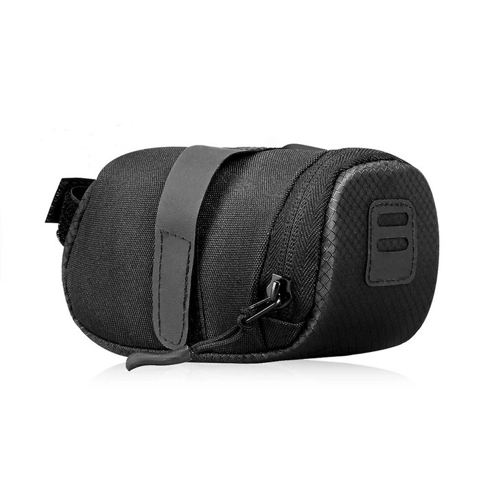 Cycling Saddle Bag Waterproof Storage Bike Bag Seat Cycling Full Black Color