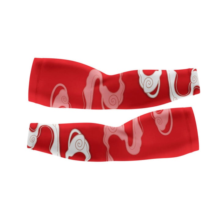 Arm Warmers - China On Red And White Background For Men And Women