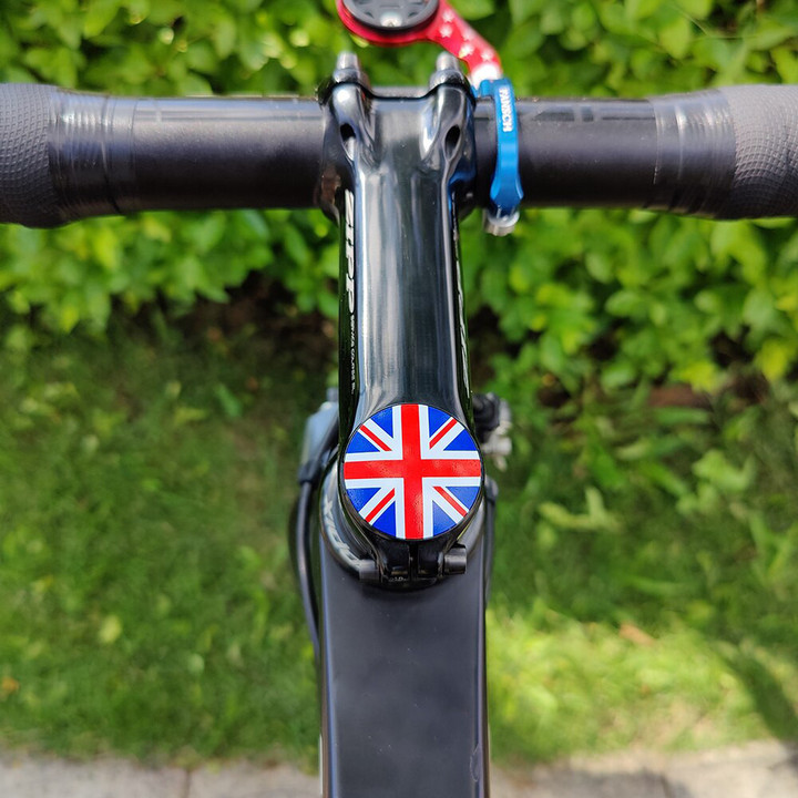 Bike Tracker Holder With England Flag Patttern Bicycle Accessories For Men And Women In Red And Blue Color