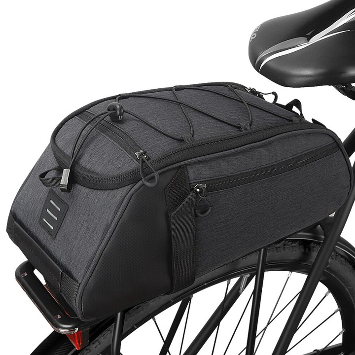 Cycling Trunk Bag Waterproof Tube Shape Premium Bicycle Accessories On Black Background