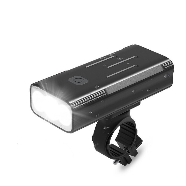 Bicycle Light Waterproof With Rectangle Shape And Taillight Option On Black Background
