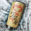 Where There Is Love Native American Symbols Of Love Customized 3D All Overprinted Tumbler - Am Style Design - Amaze Style™