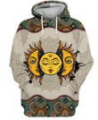 Hippie Sun Design 3D All Over Printed Unisex Shirts - Amaze Style™