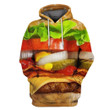 3D All Over Print Burger Funny Shirt - Amaze Style™