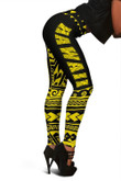 Hawaii Polynesian Leggings Yellow - Fashion J1 - Amaze Style™