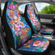 Hibiscus And Turtle Car Seat Covers - AH - Amaze Style™-CAR SEAT COVERS