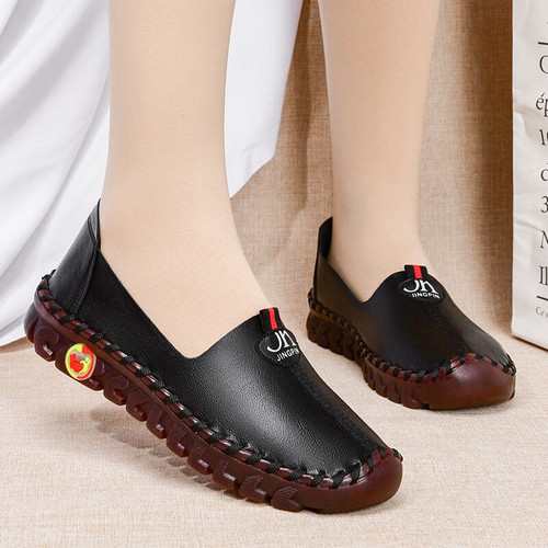 🔥🔥Brede pasvorm dikke zool platte schoenen voor dames