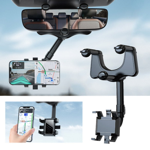 360° draaibare en intrekbare autotelefoonhouder