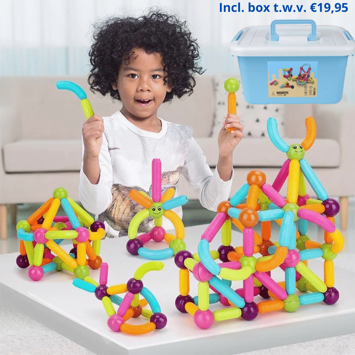 Educatieve Magnetisch Speelgoed voor Kinderen | Incl. GRATIS Opslagbox t.w.v €19.95