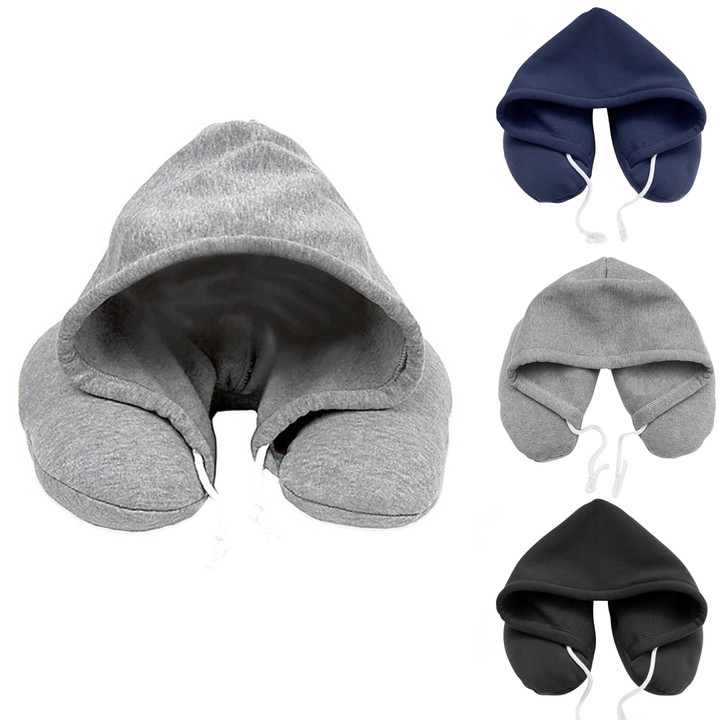 Soft Hooded Neck Travel Pillow GEEZY - The Magic Toy Shop