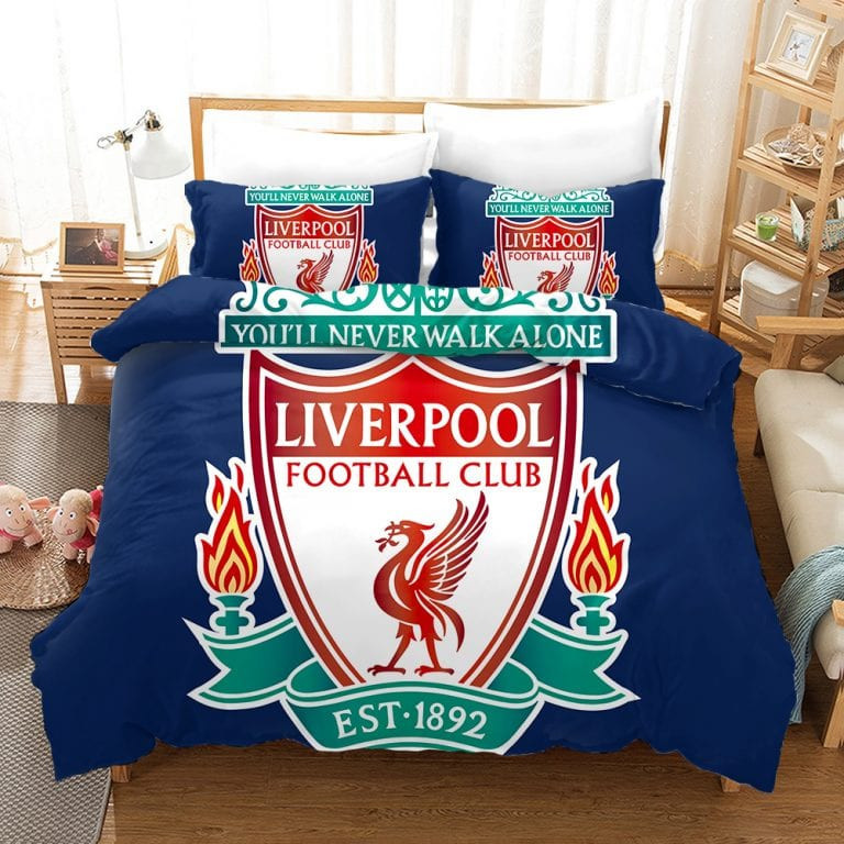 Housse De Couette 3D Liverpool FC - 3 Pièces (Queen), Microfibre, Neuve Avec étiquette