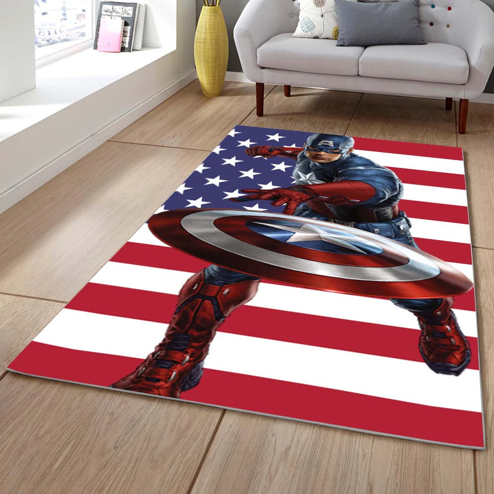 Lancer Du Bouclier Captain America Tapis