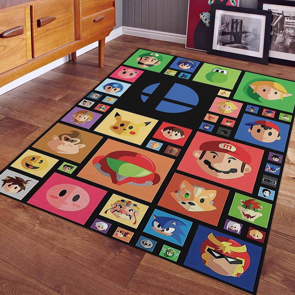 Nintendo Tous Les Personnages Tapis